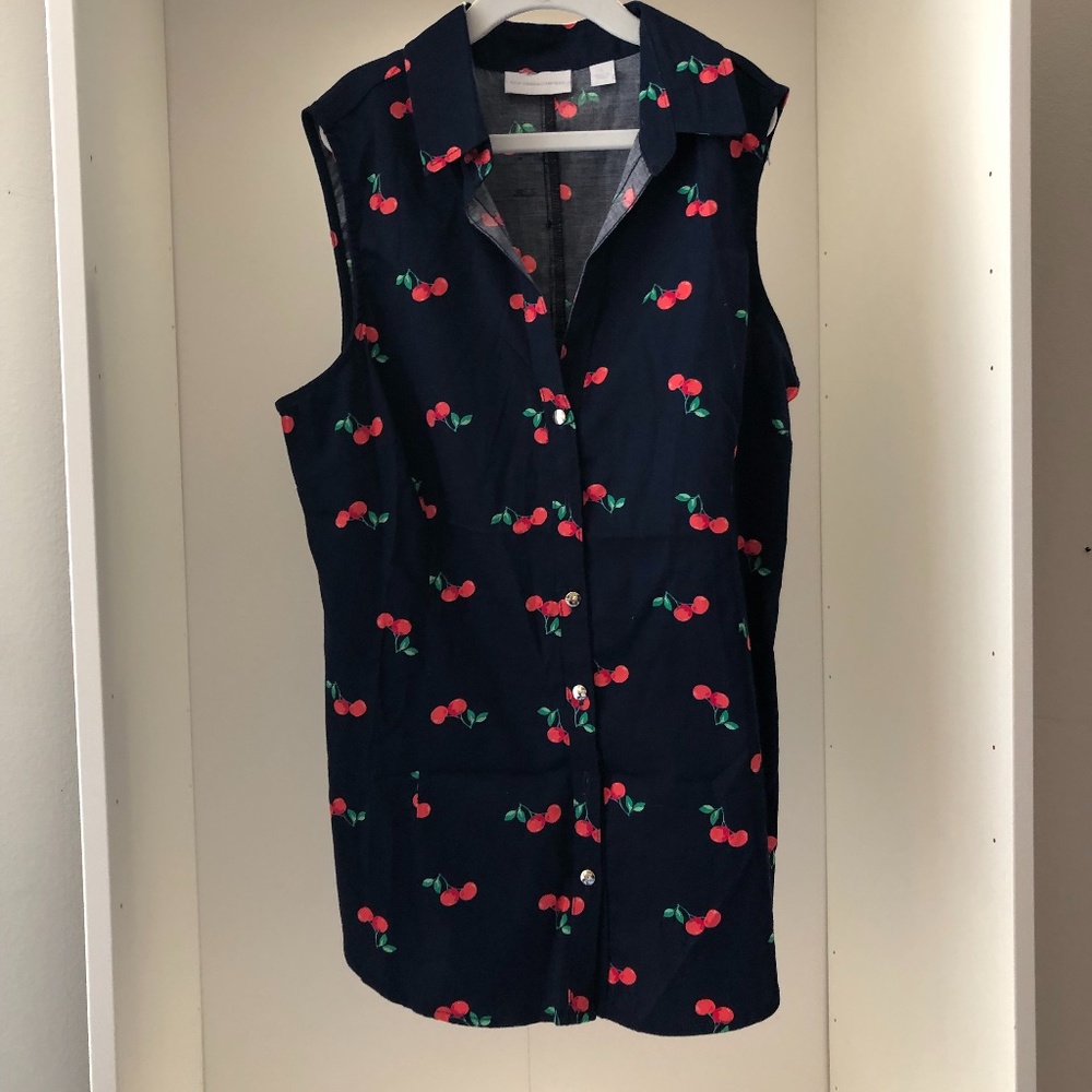 Fun and fresh sleeveless summer top.